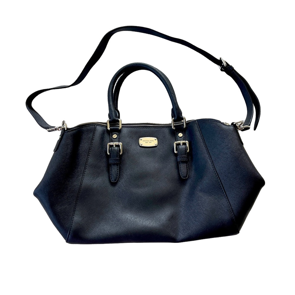 Michael Kors Black Saffiano Leather Handbag medium